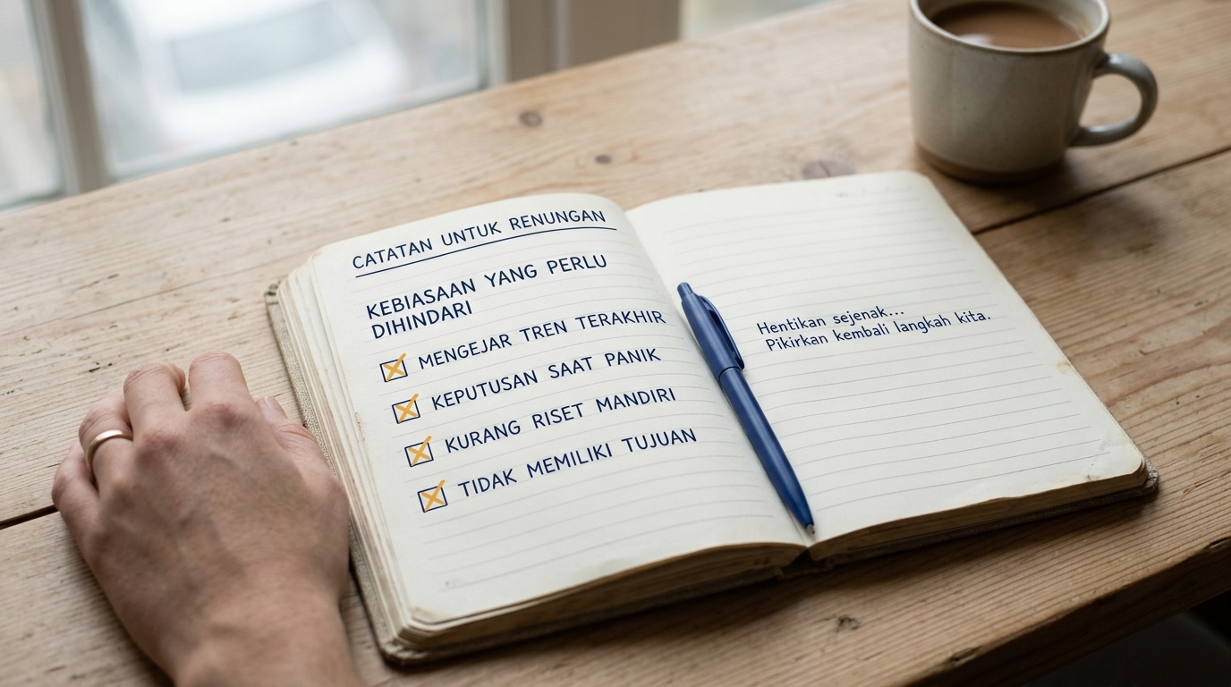 Eine Checkliste mit typischen Fehlern neuer Anleger als Erinnerung